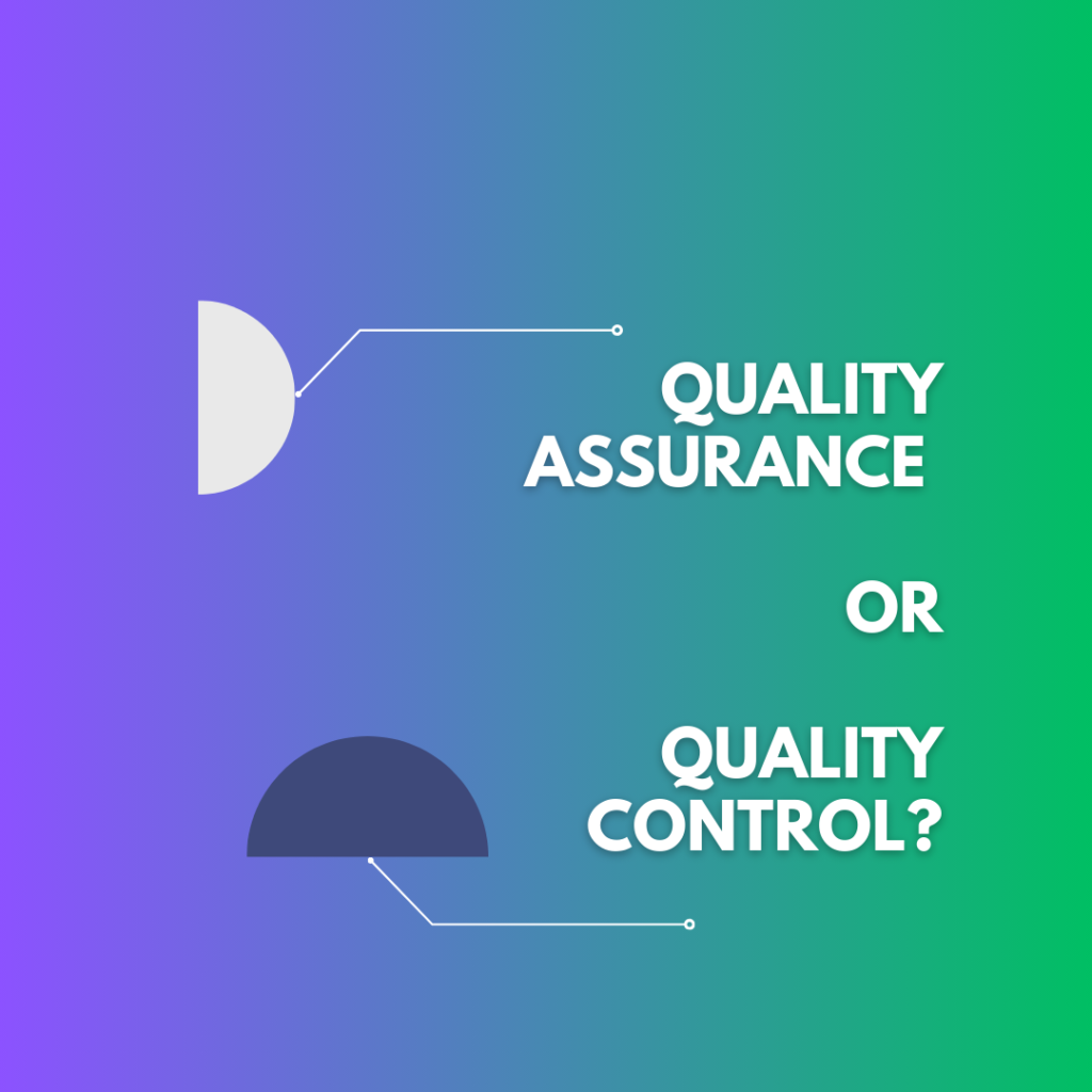 QC Vs QA Quality Control Vs Quality Assurance